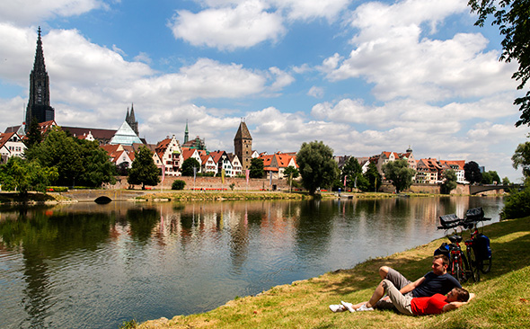 Blick auf Ulm mit Ulmer Münster