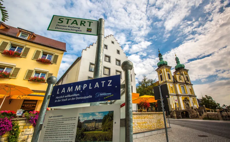 Der Donau-Radweg startet in Donaueschingen