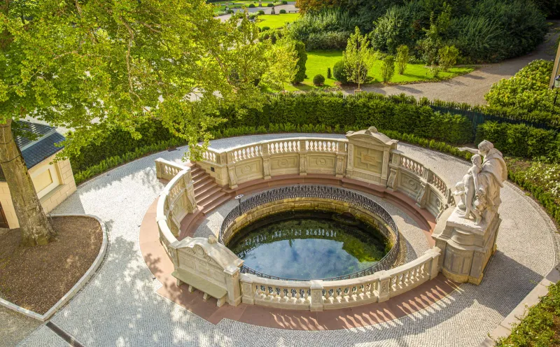 Die Donaubachquelle bei Donaueschingen