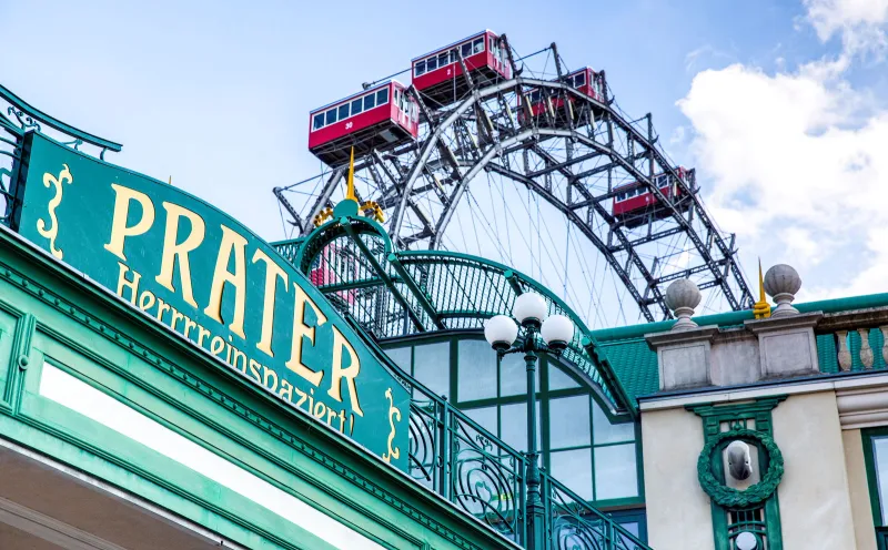 Das große Riesenrad Prater in Wien