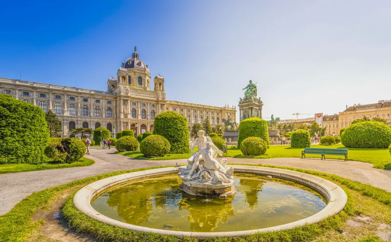 Der Maria Theresien Platz in Wien