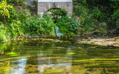Zusammenfluss von Donaubach und Brigach bei Donaueschingen