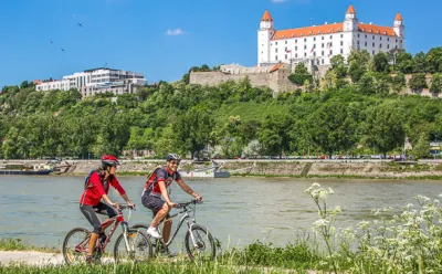 Blick auf die Burg Bratislava