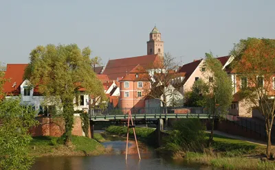 Donauwörth - Insel Ried mit Rieder Tor