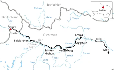Karte zum Radurlaub auf dem Bauernhof