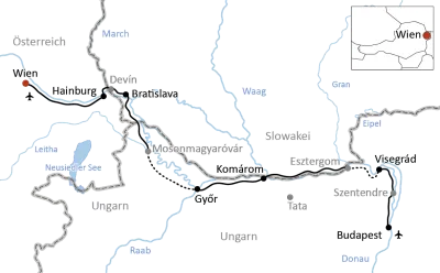 Radtour von Wien nach Budapest