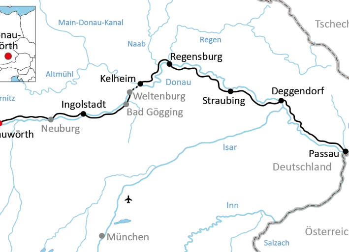 Radtour an der bayerischen Donau