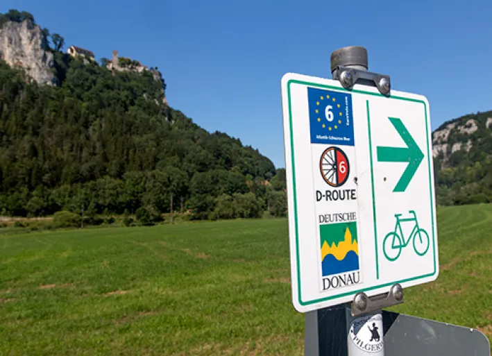 Donau-Radweg-Wegweiser