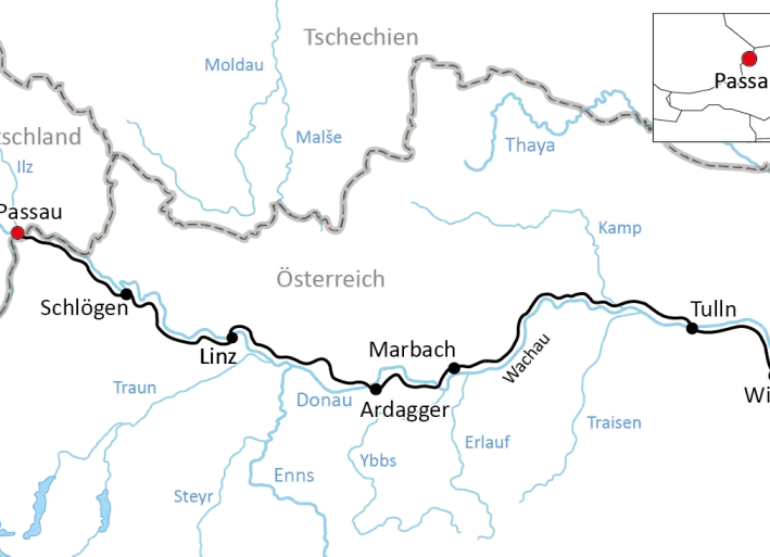 Radtour von Passau nach Wien