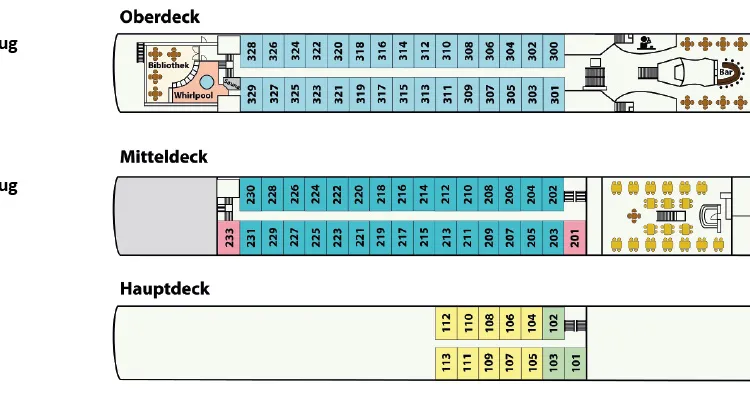 MS Carissima, Deckplan